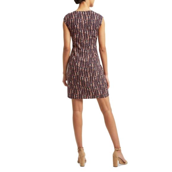 H BY HALSTON Dress Size Extra Small Linen Blend Wrap Sash Tie Waist Sleeveless - Picture 2 of 15